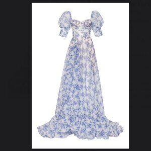 Blue Floral Gown by Milla